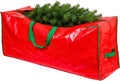Christmas Tree Storage Bag - Stores up to 9 Foot Disassembled Artificial Xmas Tree, Durable Waterproof Material Zippered Storage Container with Carry Handles