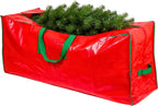 Christmas Tree Storage Bag - Stores up to 9 Foot Disassembled Artificial Xmas Tree, Durable Waterproof Material Zippered Storage Container with Carry Handles